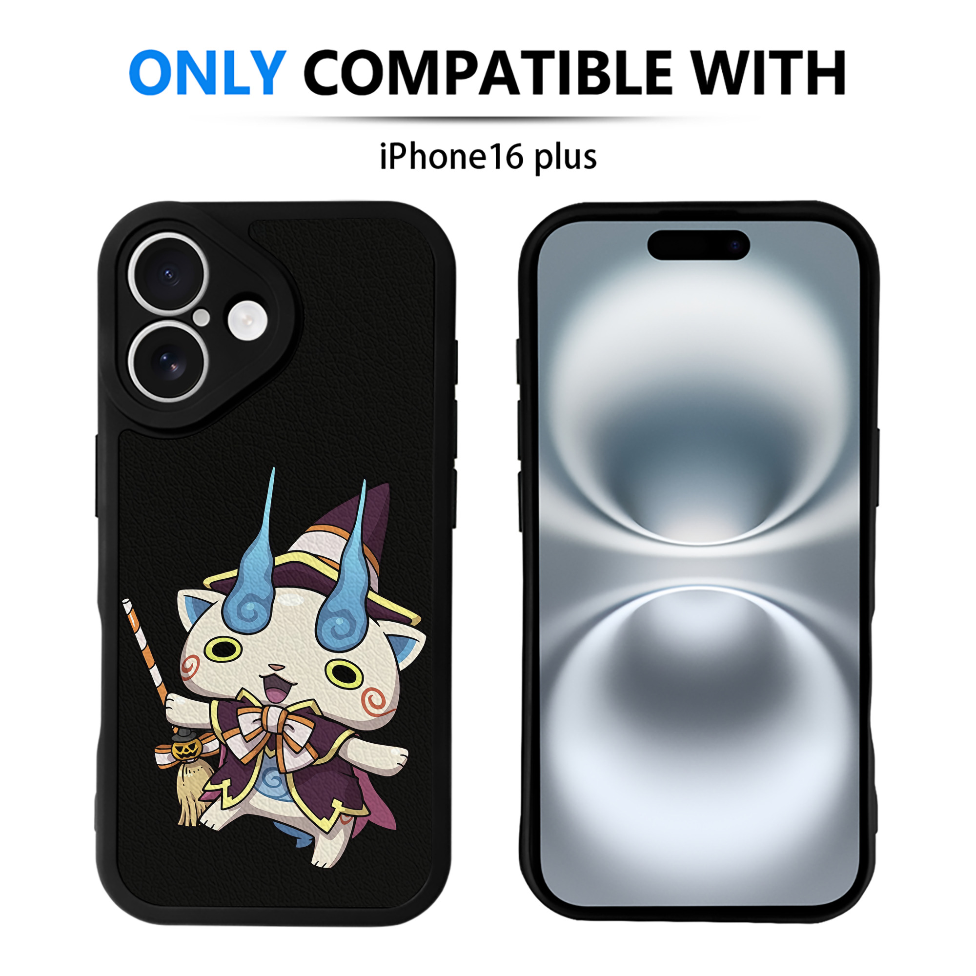 （画像用） 妖怪ウォッチ Yo-kai Watch 【iPhone 16シリーズ対応】シリコンスマホケース（レザー調） 材質：シリコン